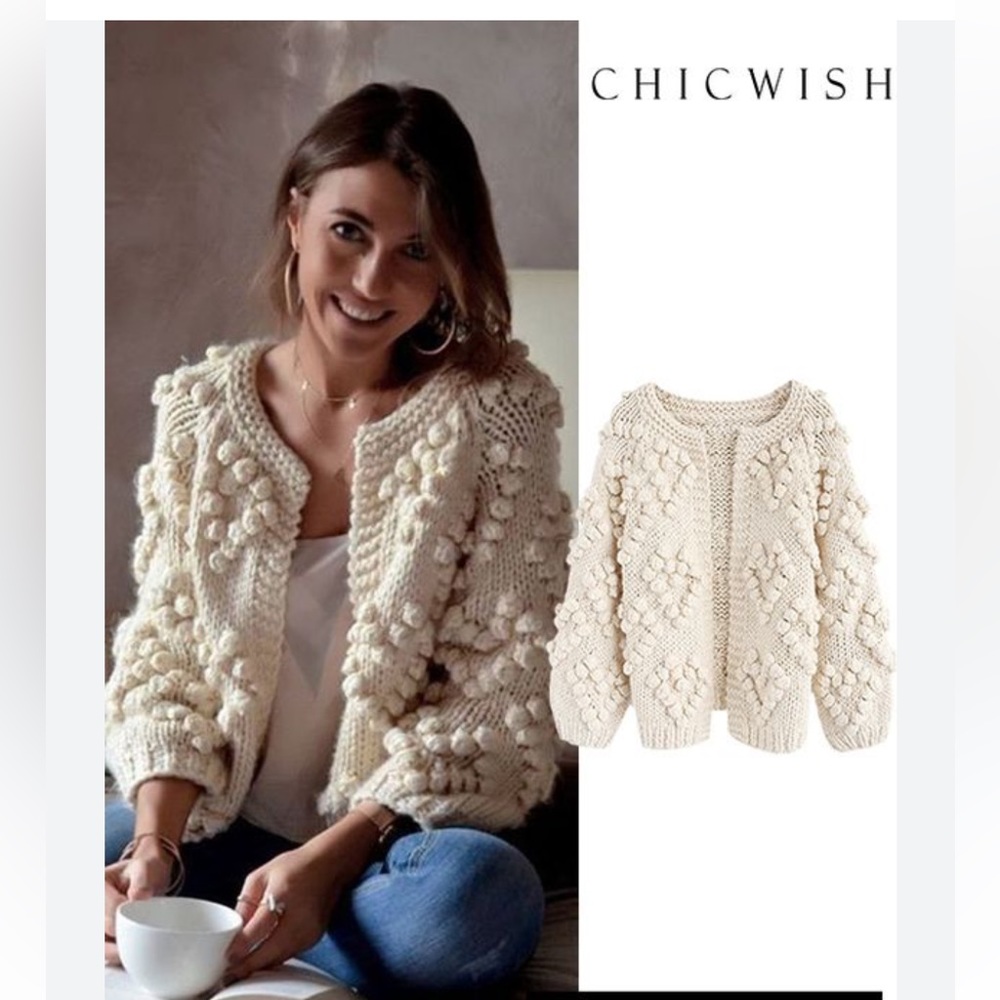 ChicWish Nubby Cardigan M